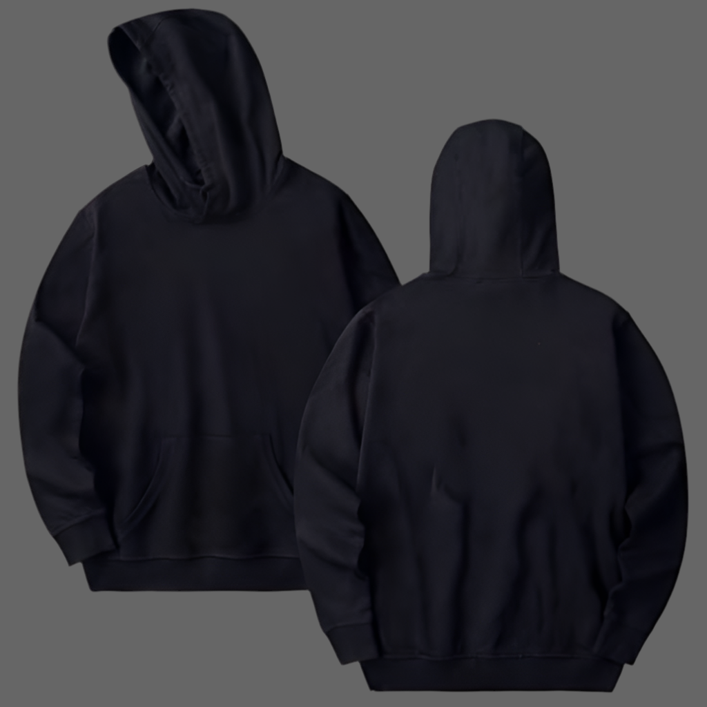 Plain Black Hoodie
