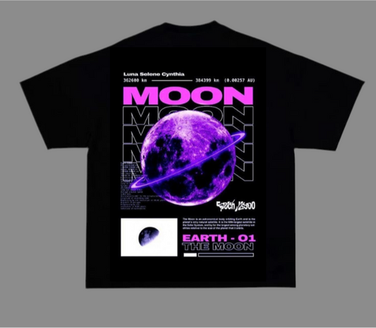 "Moon Mission: Earth-01 – The Moon" Oversized T-Shirt