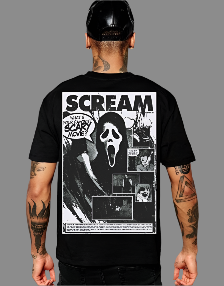 "Scream – What’s Your Favorite Scary Movie?" Oversized T-Shirt