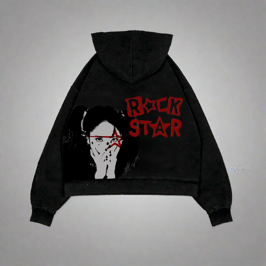 Rock Star Graphic Hoodie