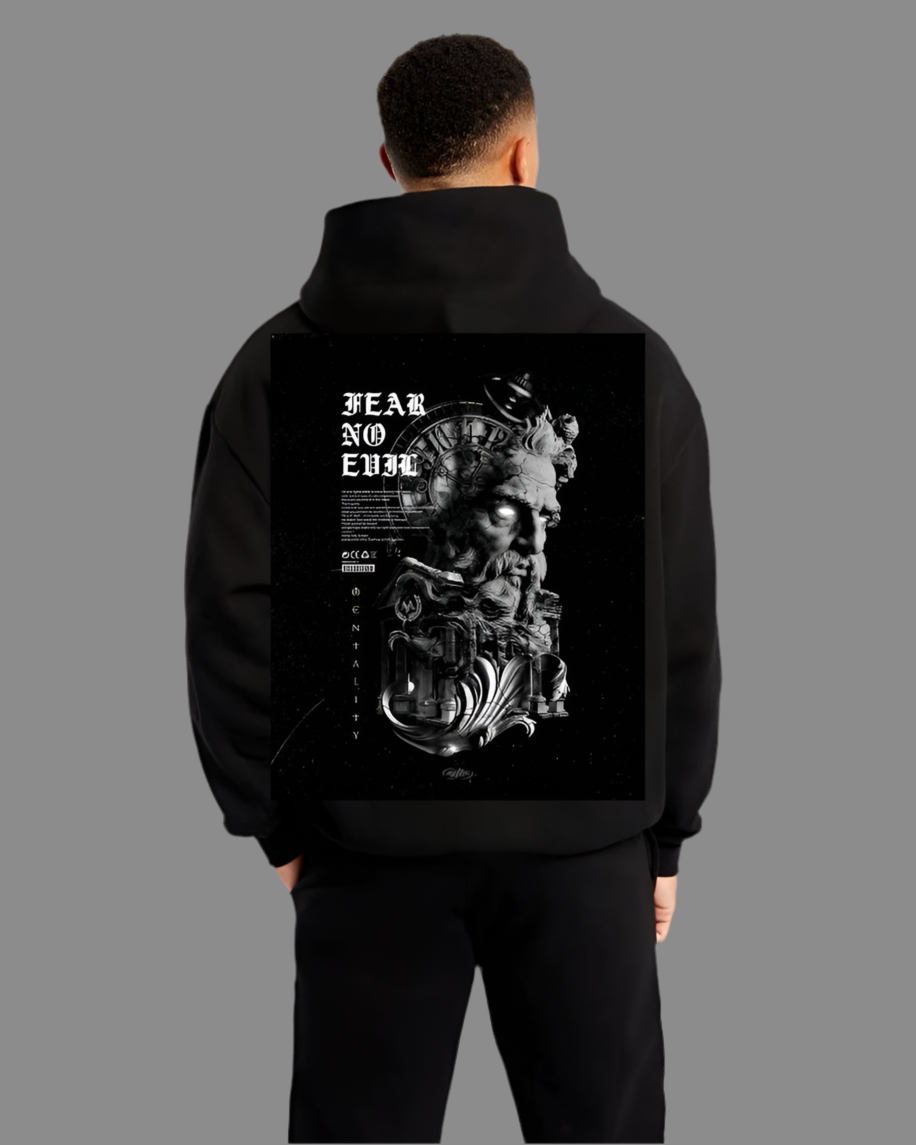 "Fear No Evil" Gothic Art Hoodie